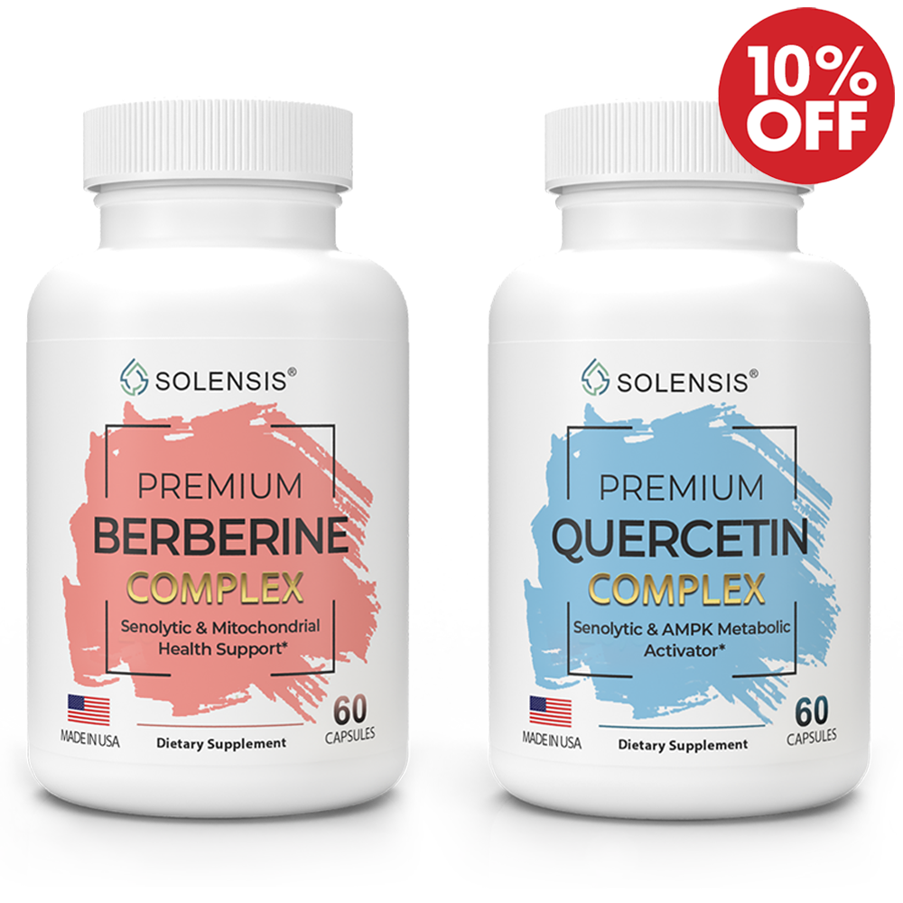 2-Pack ADVANCED SENOLYTIC Complex (Berberine and Quercetin)