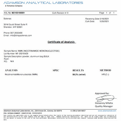 NMN — NAD⁺ Booster for DNA Repair, Energy & Longevity (Adults 35+)