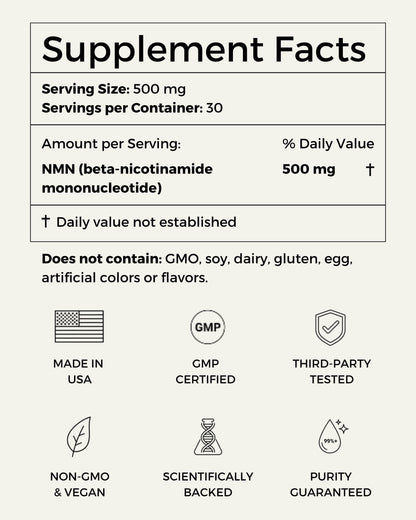 NMN supplement facts